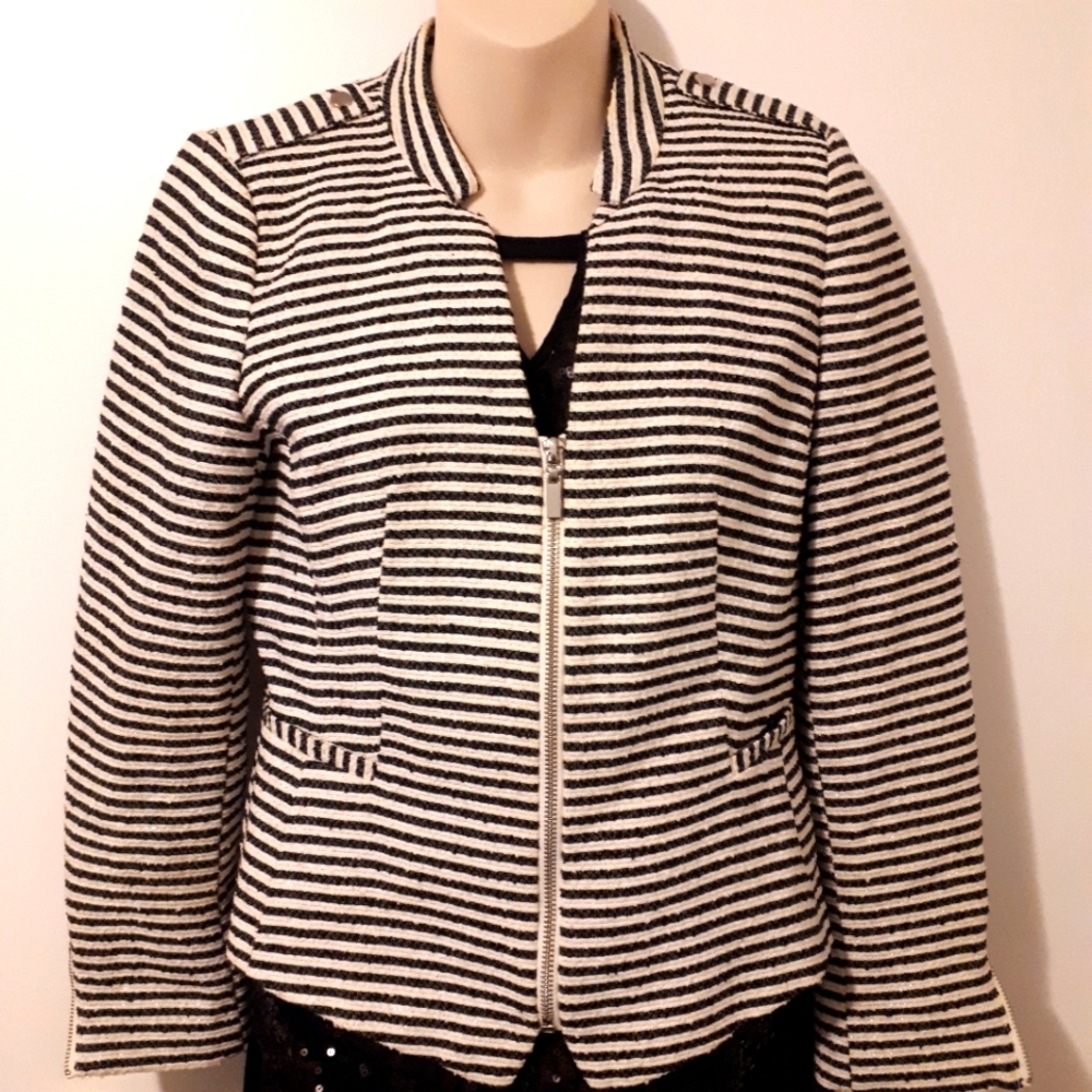 Striped Jacket! H & M dress jacket.